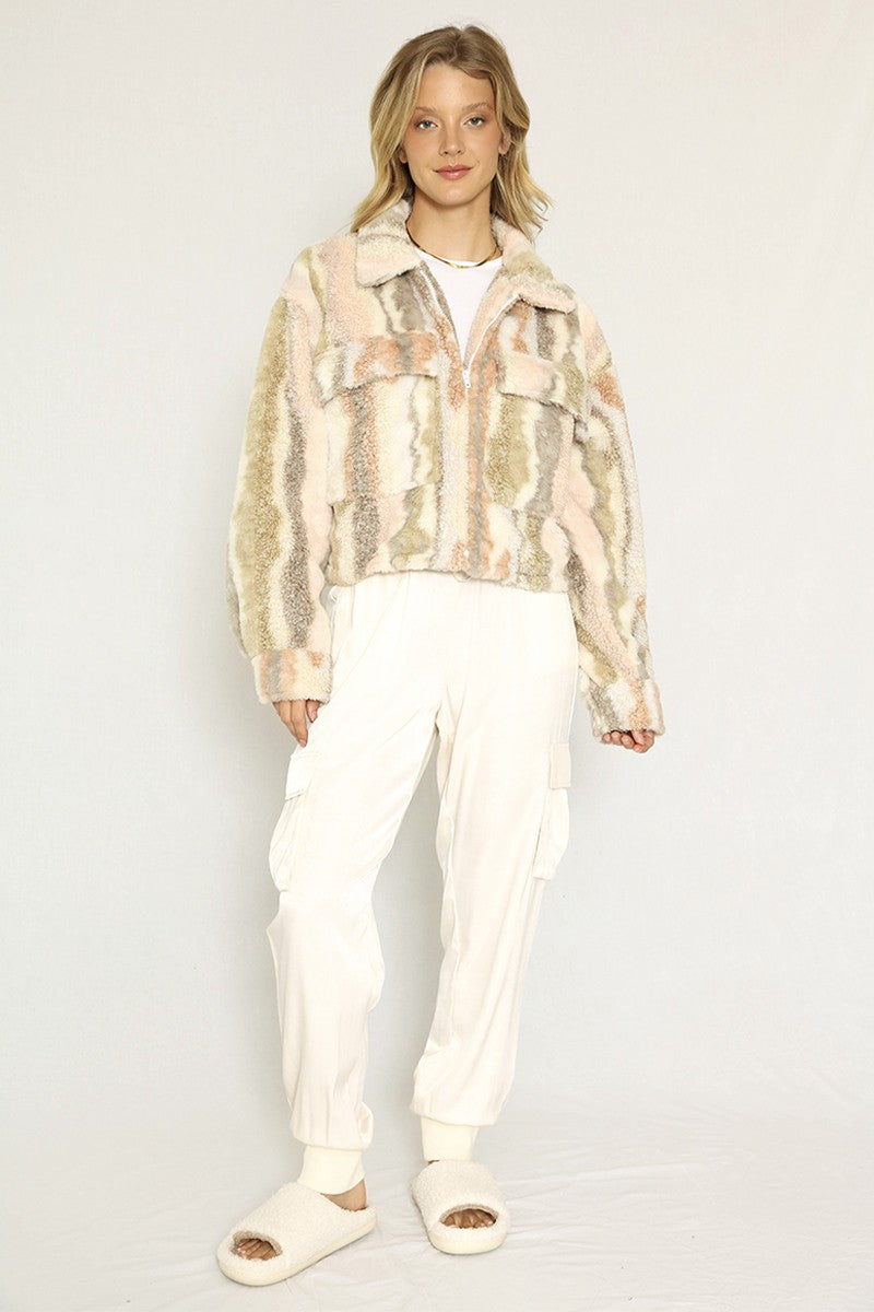 Marble Sherpa jacket Miss Sparkling